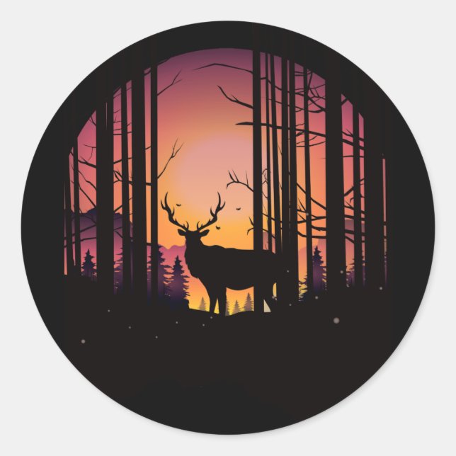 Elks Journey  Classic Round Sticker (Front)