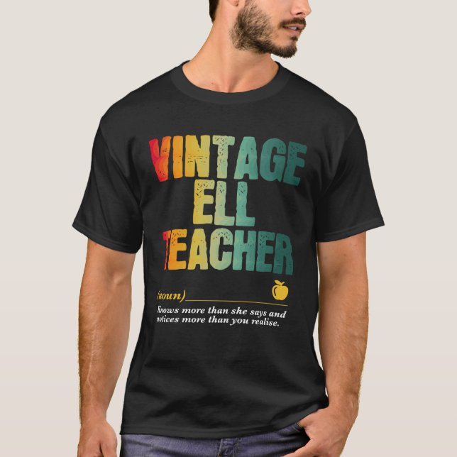 ELL Teacher Appreciation Week Back to School  2 T-Shirt (Front)