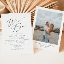 ELLA Elegant Minimalist Script Photo Wedding