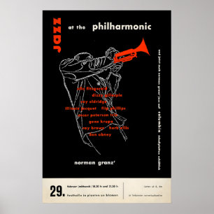 Ella Fitzgerald - Dizzy Gillespie jazz poster