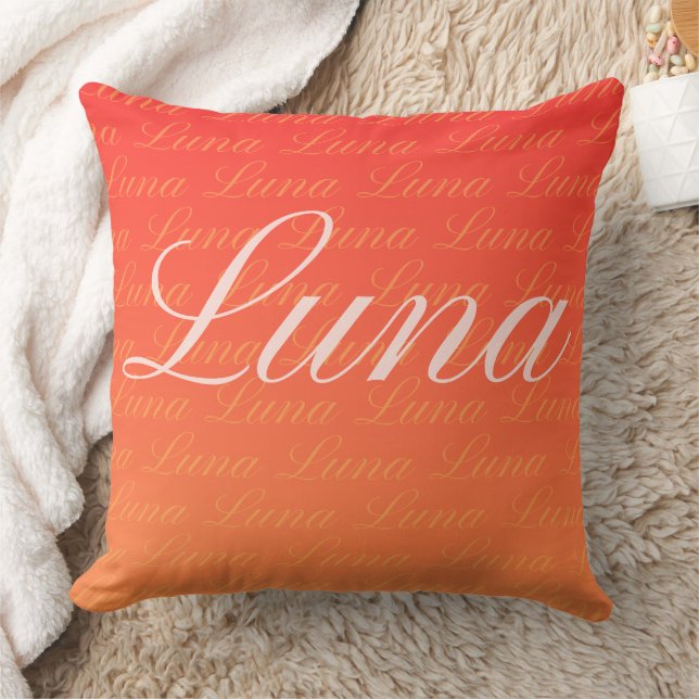 Ella Repeating Name Pattern Design Cushion (Blanket)