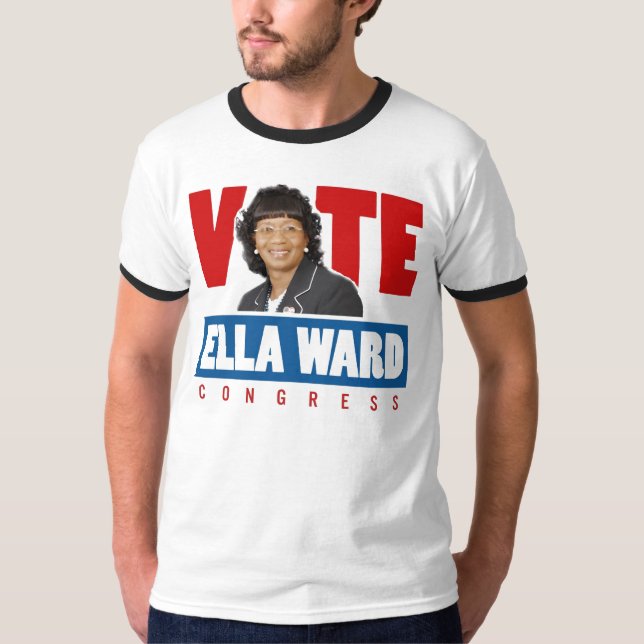 Ella Ward for Congress Victory Ringer T-Shirt (Front)