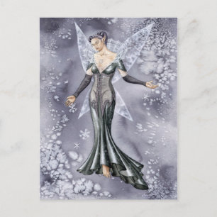 Elle neige postcard