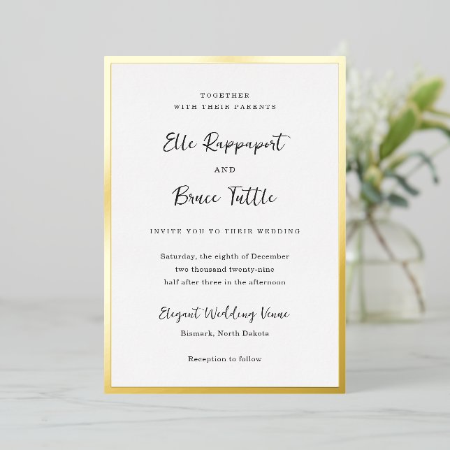 Elle Simple Modern Wedding (Standing Front)