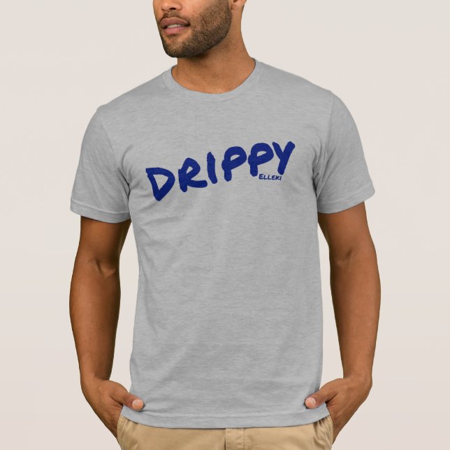 Elleki Drippy (Blue) T-Shirt (Front)