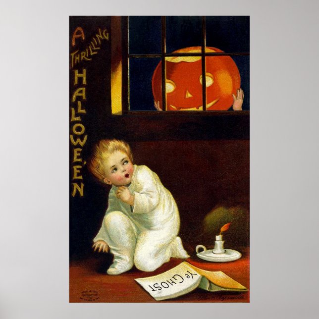 Ellen H. Clapsaddle: A Thrilling Halloween Poster (Front)
