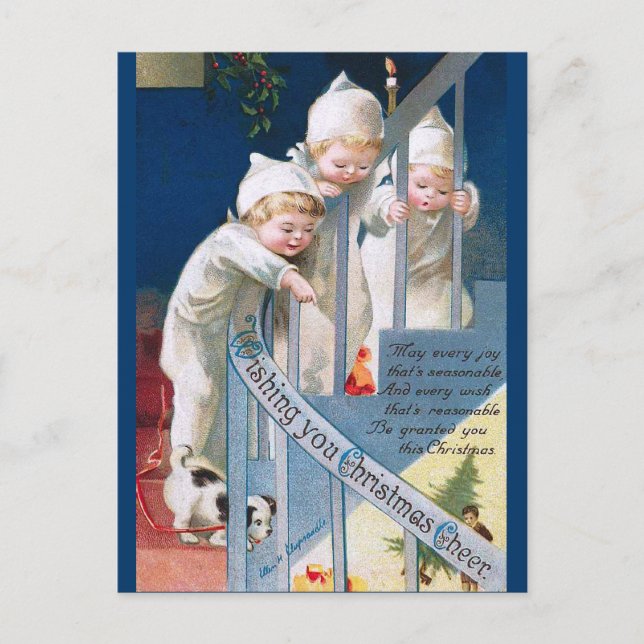 Ellen H. Clapsaddle: Christmas Cheer Holiday Postcard (Front)