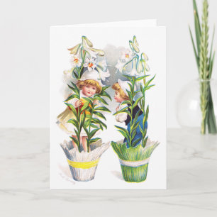 Ellen H. Clapsaddle: Easter Flower Children Holiday Card