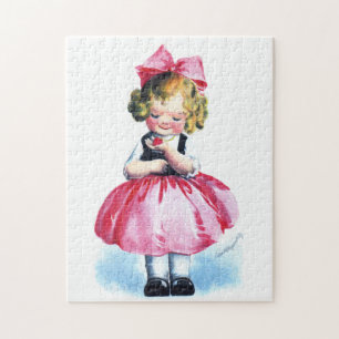 Ellen H. Clapsaddle: Girl with Heart Jigsaw Puzzle