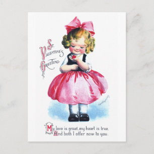Ellen H. Clapsaddle: Girl with Heart Postcard