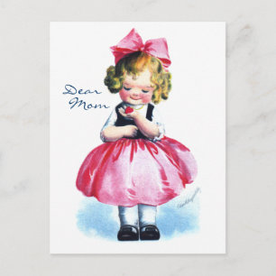 Ellen H. Clapsaddle: Girl with Heart Postcard