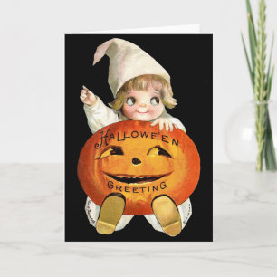 Ellen H. Clapsaddle: Little Pumpkin Boy Card