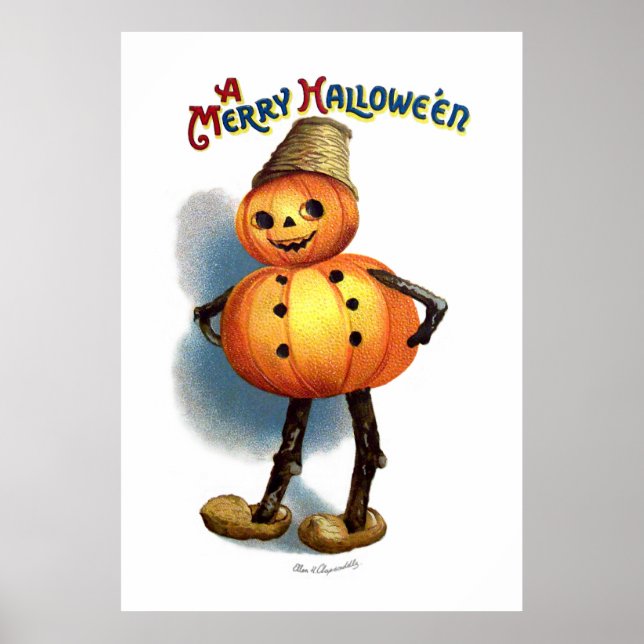 Ellen H. Clapsaddle: Pumpkin Boy Poster (Front)