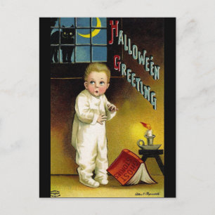Ellen H. Clapsaddle: Spooky Halloween Postcard