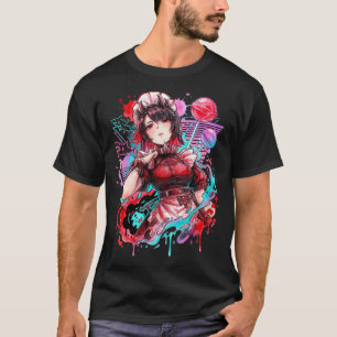 Ellen Joe ZZZ Black Red Outfit Shark Tail Portrait T-Shirt