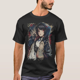 Ellen Joe ZZZ Shark Tail Scissors Maid Outfit Art T-Shirt
