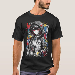 Ellen Joe ZZZ Shark Tail Scissors Maid Outfit Art T-Shirt