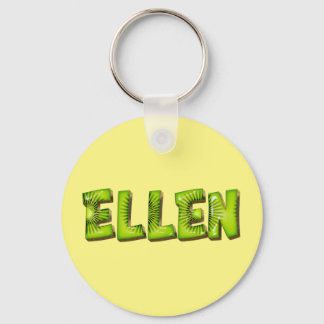Ellen Name Kiwi Design Keychain