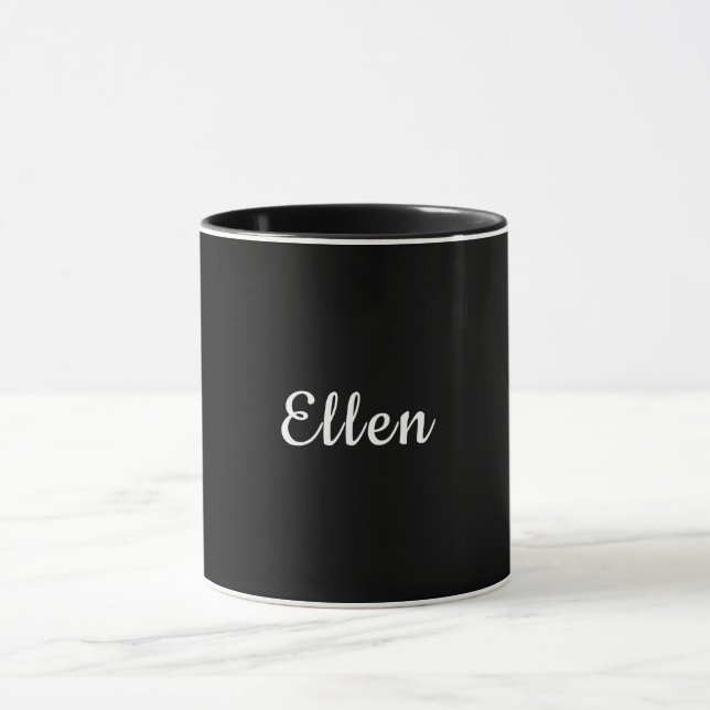Ellen Name typography Personalised Gift  Mug (Center)