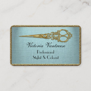 Elles Velmont Scissor Elegant Professional Business Card