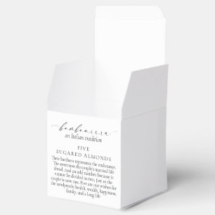 Ellesmere An Italian Tradition 5 Sugared Almonds Favour Box