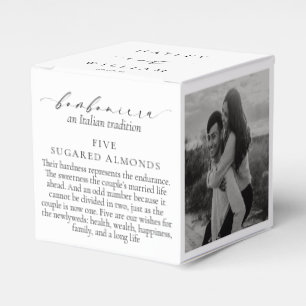 Ellesmere An Italian Tradition 5 Sugared Almonds Favour Box