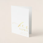Ellesmere Her Vows Wedding Gold Foil Card