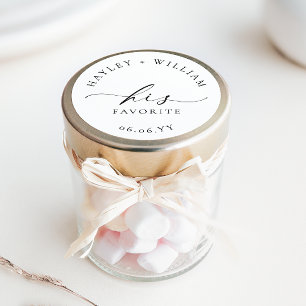 Ellesmere His Favourite Classic Round Sticker