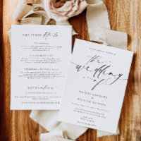 Ellesmere Minimalist Wedding and Details