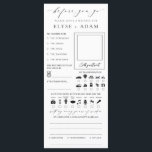 Ellesmere Minimalist Wedding Guest Book Card<br><div class="desc">Capture the fun of your special day with these alternative wedding guestbook cards. The reverse side includes lines for a special message from your guests. The script headings are an image that cannot be edited. All of the other text is fully editable. For more advanced customisation of this design, simply...</div>