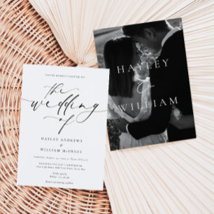 Ellesmere Minimalist Wedding Invitation
