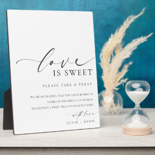 Ellesmere Modern Minimal Love Is Sweet Favours Sig Plaque