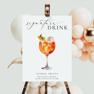 Ellesmere Modern Minimal Signature Drink Sign