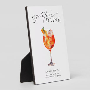 Ellesmere Modern Minimal Signature Drink Sign Plaque
