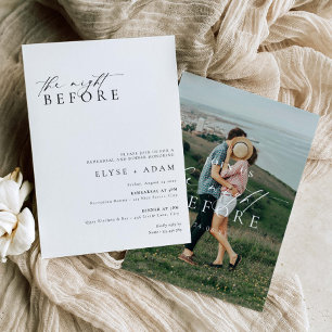 Ellesmere Modern Minimalist Rehearsal Dinner Invitation