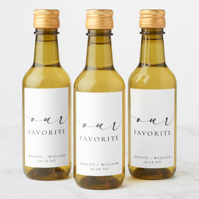 Ellesmere Our Favourite Favour Wine Label (Bottles)