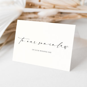 Ellesmere Our My Son-In-Law Wedding Day Card