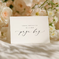 Ellesmere Page Boy Proposal Folded Card