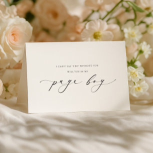 Ellesmere Page Boy Proposal Folded Card