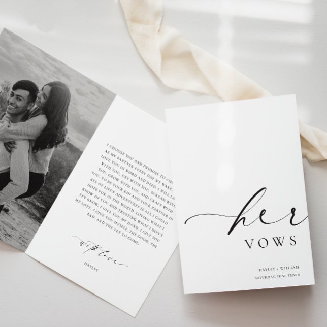 Ellesmere Photo Her Vows Wedding Card (Her Vows Photo Book Ellesmere )