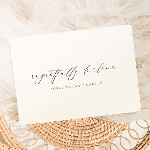 Ellesmere Regretfully Decline We Can't Make It Card