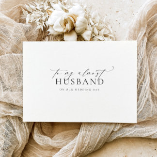 Ellesmere To My Almost Husband Wedding Day Card