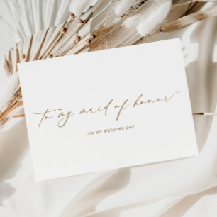 Ellesmere To My Maid Of Honour Wedding Day Foil Card