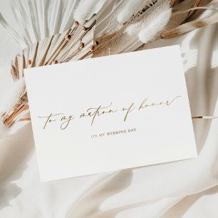 Ellesmere To My Matron Of Honour Wedding Day Foil Card