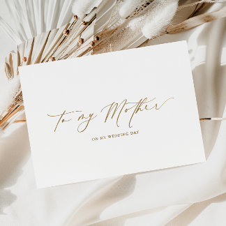 Ellesmere To My Mother Wedding Day Foil Card