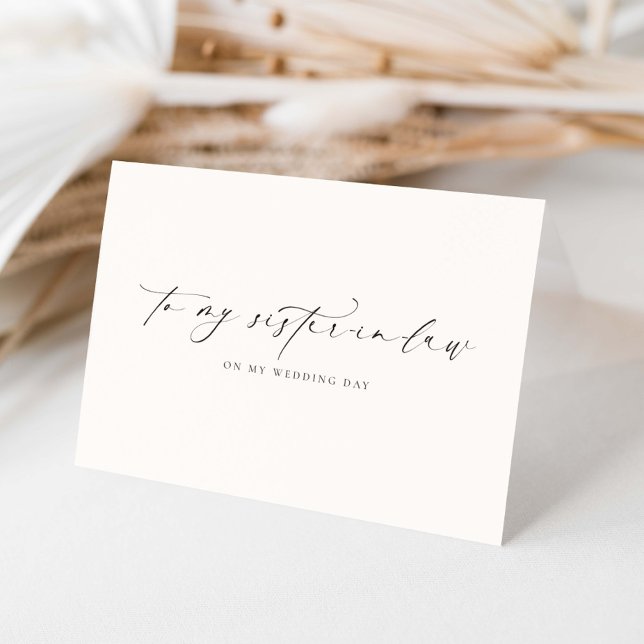 Ellesmere To My Sister-In-Law Wedding Day Card (Creator Uploaded)