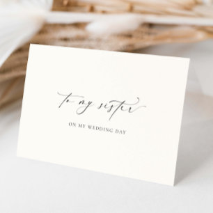 Ellesmere To My Sister Wedding Day Card