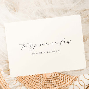 Ellesmere To My Son-In-Law Wedding Day Card