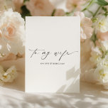 Ellesmere To My Wife Wedding Day Card<br><div class="desc">The Ellesmere wedding day card features a modern minimalist design on a white background for a clean and simple look. The script heading is an image that cannot be edited. All of the other text is fully editable. For more advanced customisation of this design, simply select the "Customise It" button...</div>