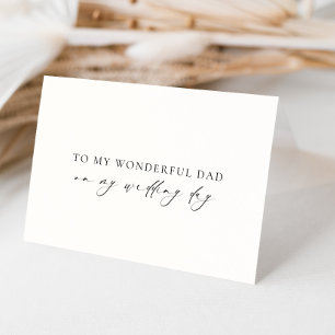 Ellesmere To My Wonderful Dad Wedding Day Card